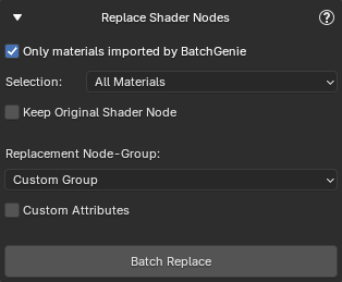 Replace Shader Nodes Utility